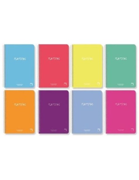 Paq 8 cuaderno espiral 4º 80h 90g milimetrado tauroplastic